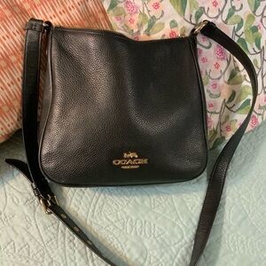 Coach Black Leather Crossbody Bag